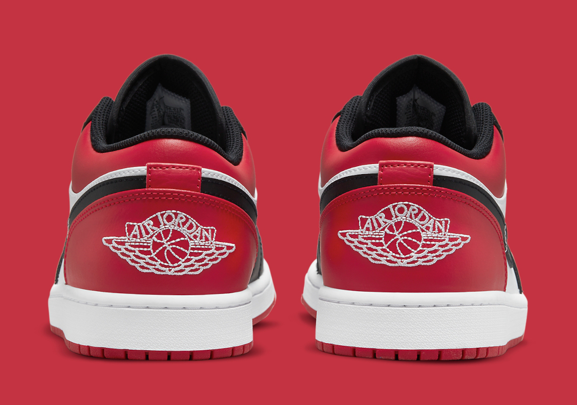 Air Jordan 1 Low Red Toe 553558 612 2