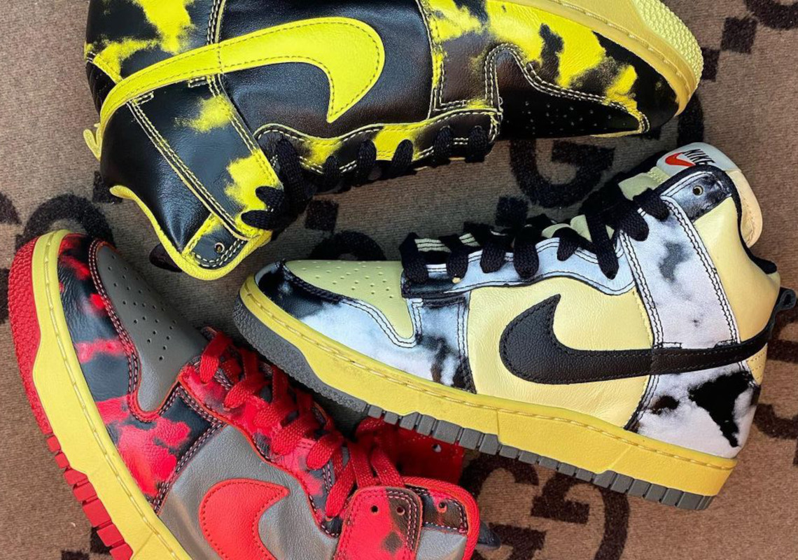 A Nike Dunk High "Acid Wash" Trio Is On The Way