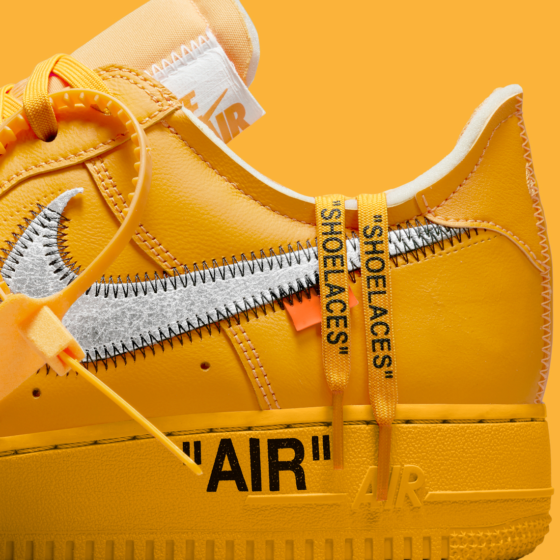 Off White Nike Air Force 1 Lemonade Dd1876 700 2