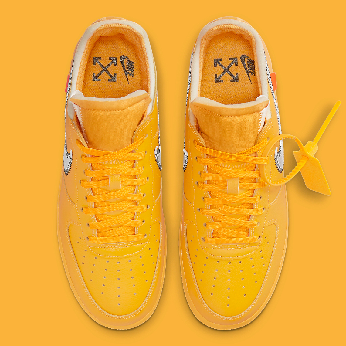 Off White Nike Air Force 1 Lemonade Dd1876 700 3