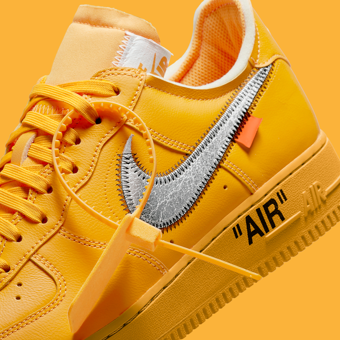 Off White Nike Air Force 1 Lemonade Dd1876 700 9