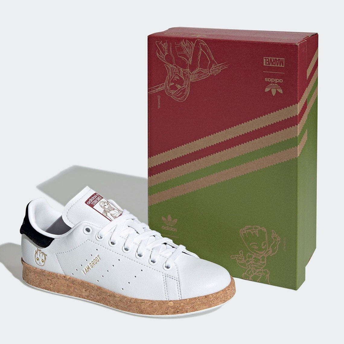 Adidas Stan Smith Baby Groot Gamora Gz5989 1