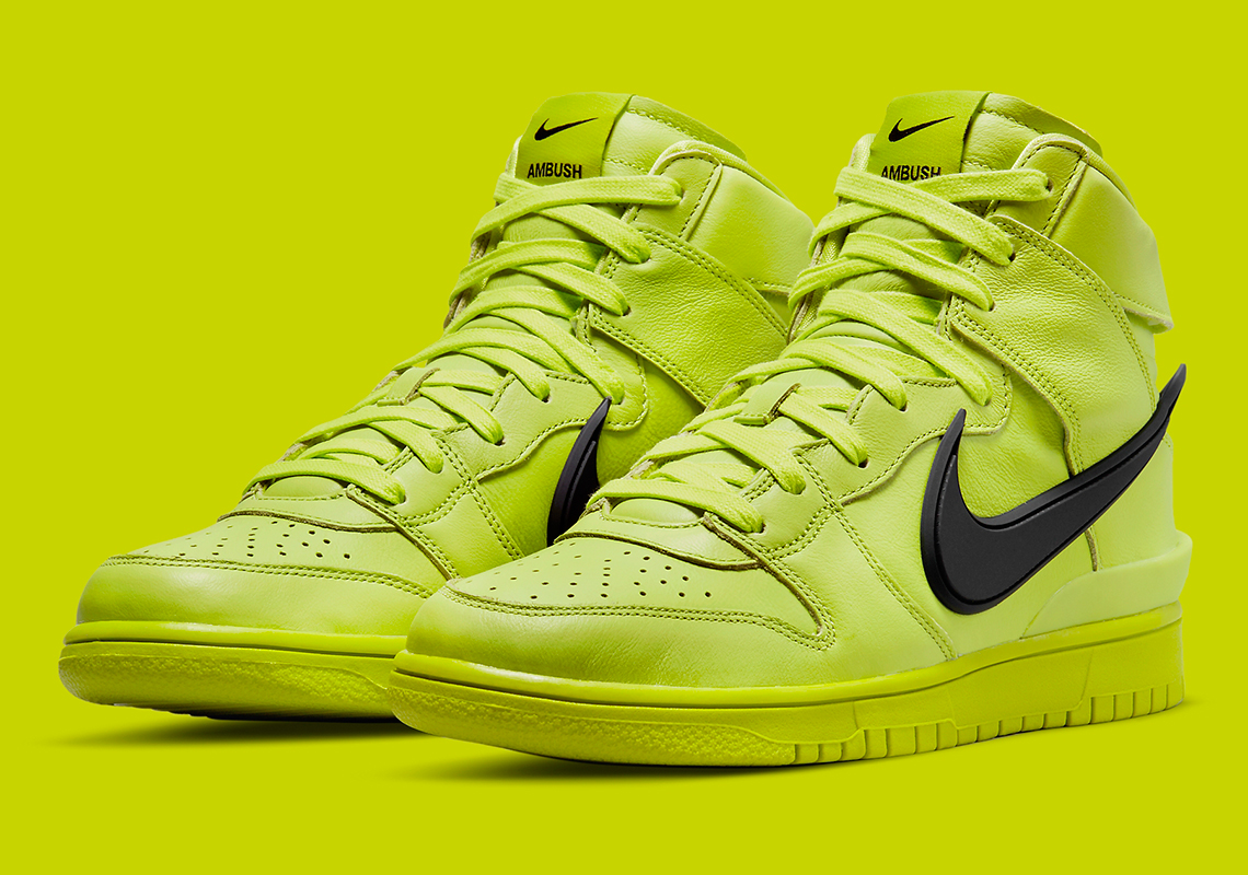 AMBUSH x Nike Dunk High "Atomic Green" Releases On July 30th