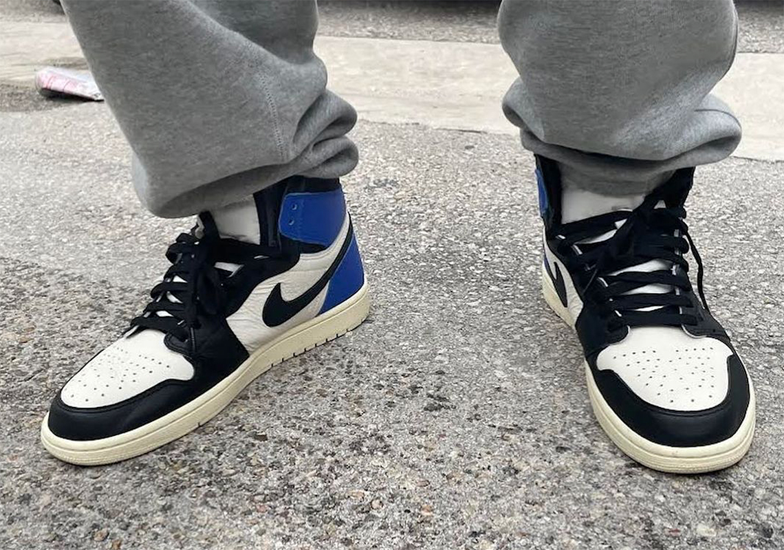 Fragment Travis Air Jordan 1 Black Royal Sample 1