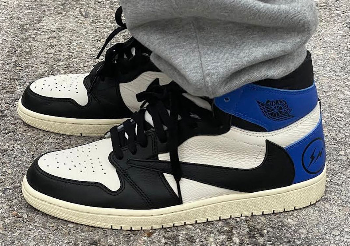 Fragment Travis Air Jordan 1 Black Royal Sample 3