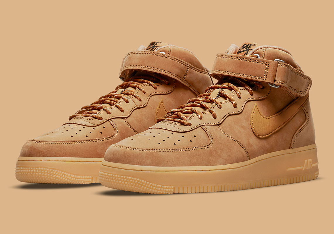 Nike Air Force 1 Mid Flax Flax Gum Light Brown Outdoor Green Dj9158 200 4