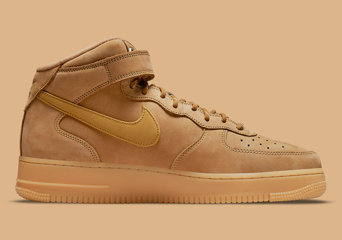 Nike Air Force 1 Mid Flax Flax Gum Light Brown Outdoor Green Dj9158 200 7