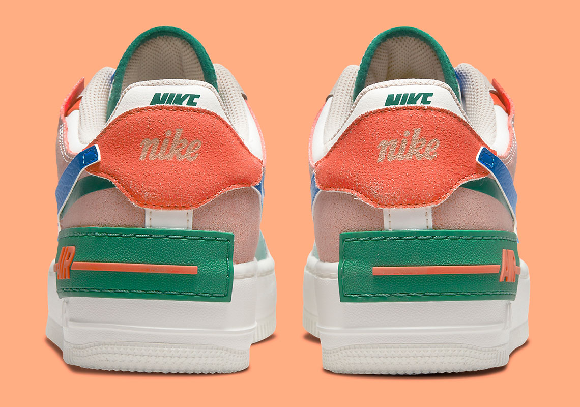 Nike Air Force 1 Shadow Wmns Blue Green Orange Ci0919 109 1