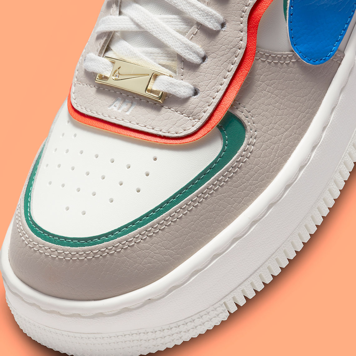 Nike Air Force 1 Shadow Wmns Blue Green Orange Ci0919 109 4