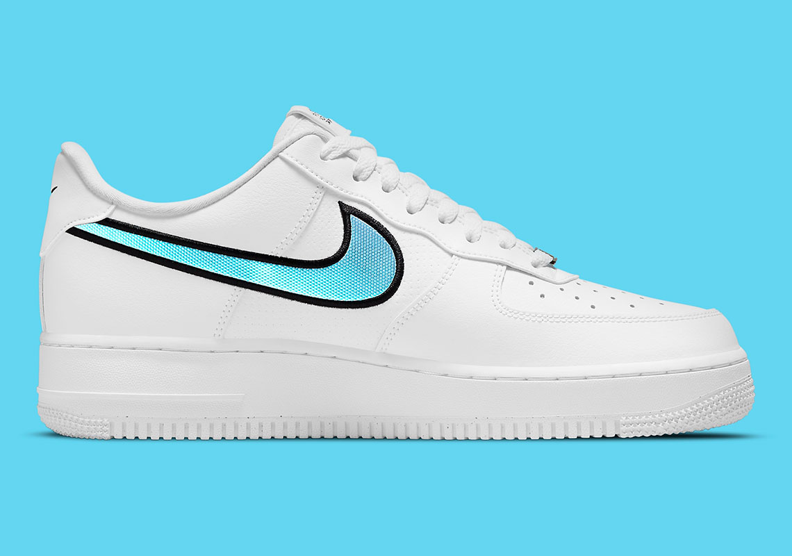 Nike Air Force 1 White Blue Iridescent Dn4925 100 3