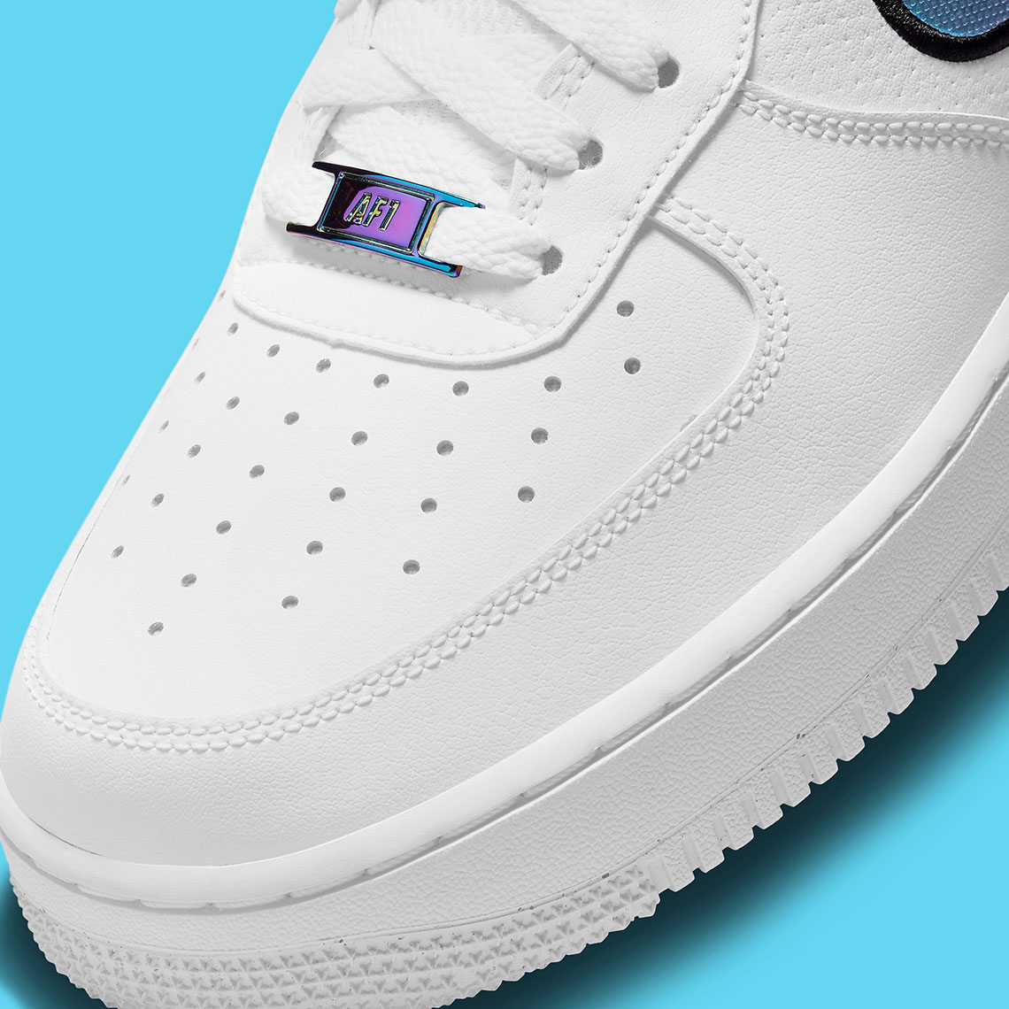 Nike Air Force 1 White Blue Iridescent Dn4925 100 7