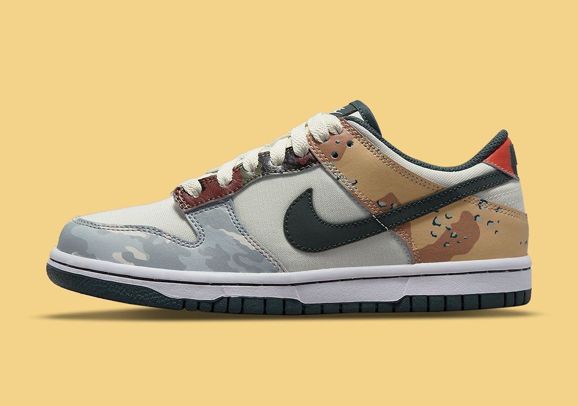 Nike Dunk Low Se Camo Gs Db1909 100 1