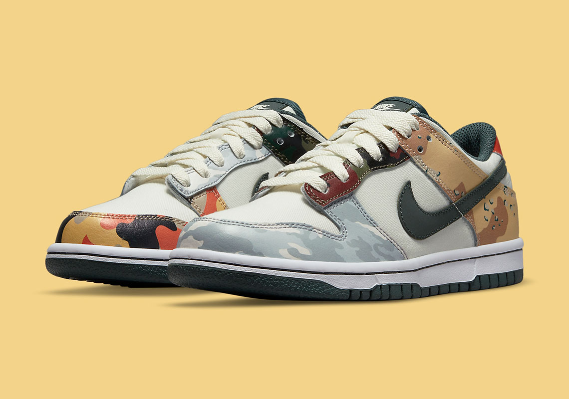 Nike Dunk Low Se Camo Gs Db1909 100 2