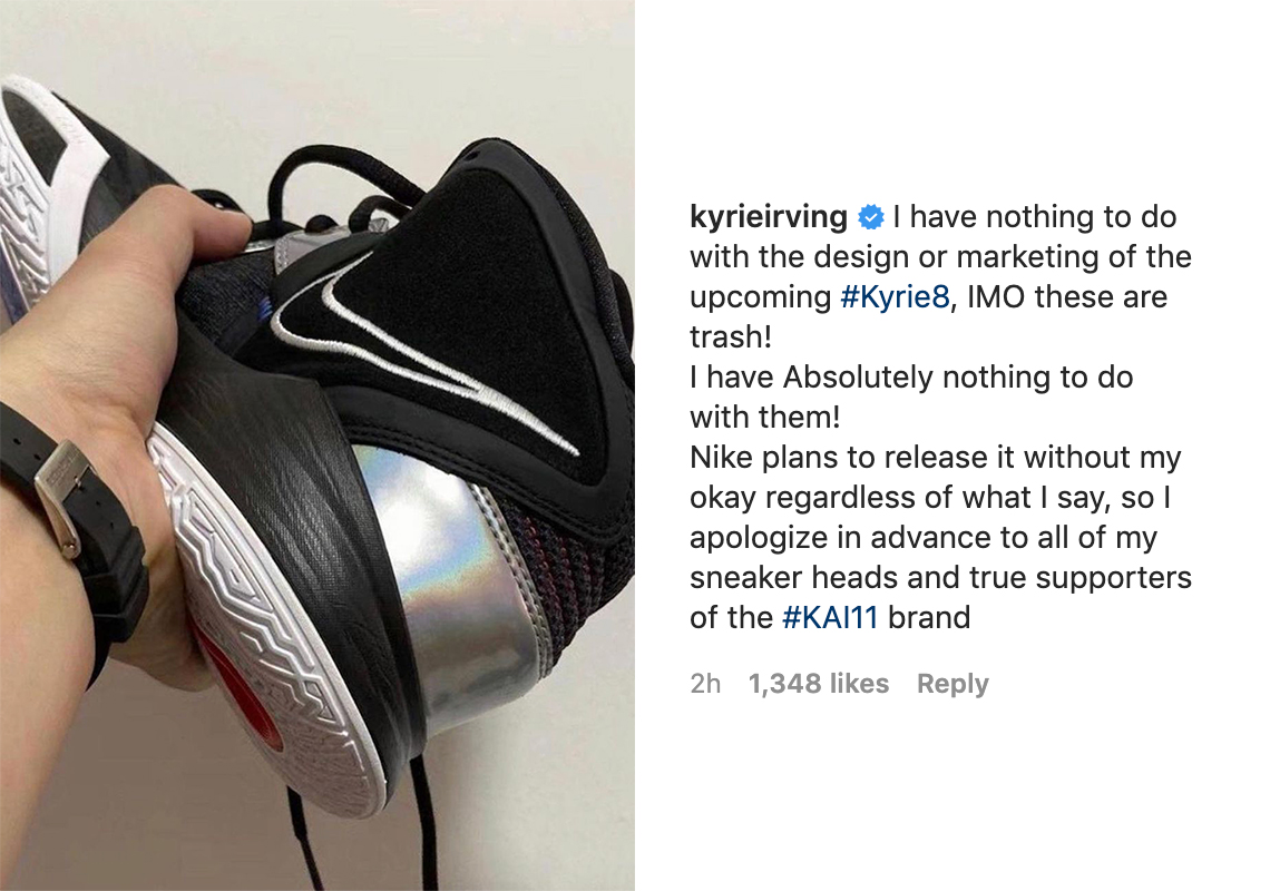 Kyrie Irving Calls The Nike Kyrie 8 “Trash”, Claims To Have No Involvement Over Design/Marketing