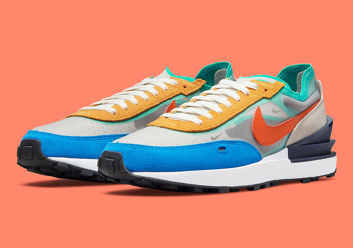 Another Multi-colored Mix Of Tones Land On The Nike Waffle One