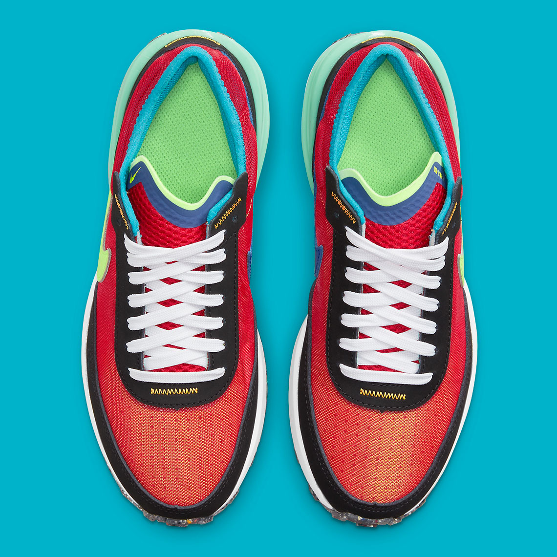 Nike Waffle One Red Green Blue Dm8116 600 3