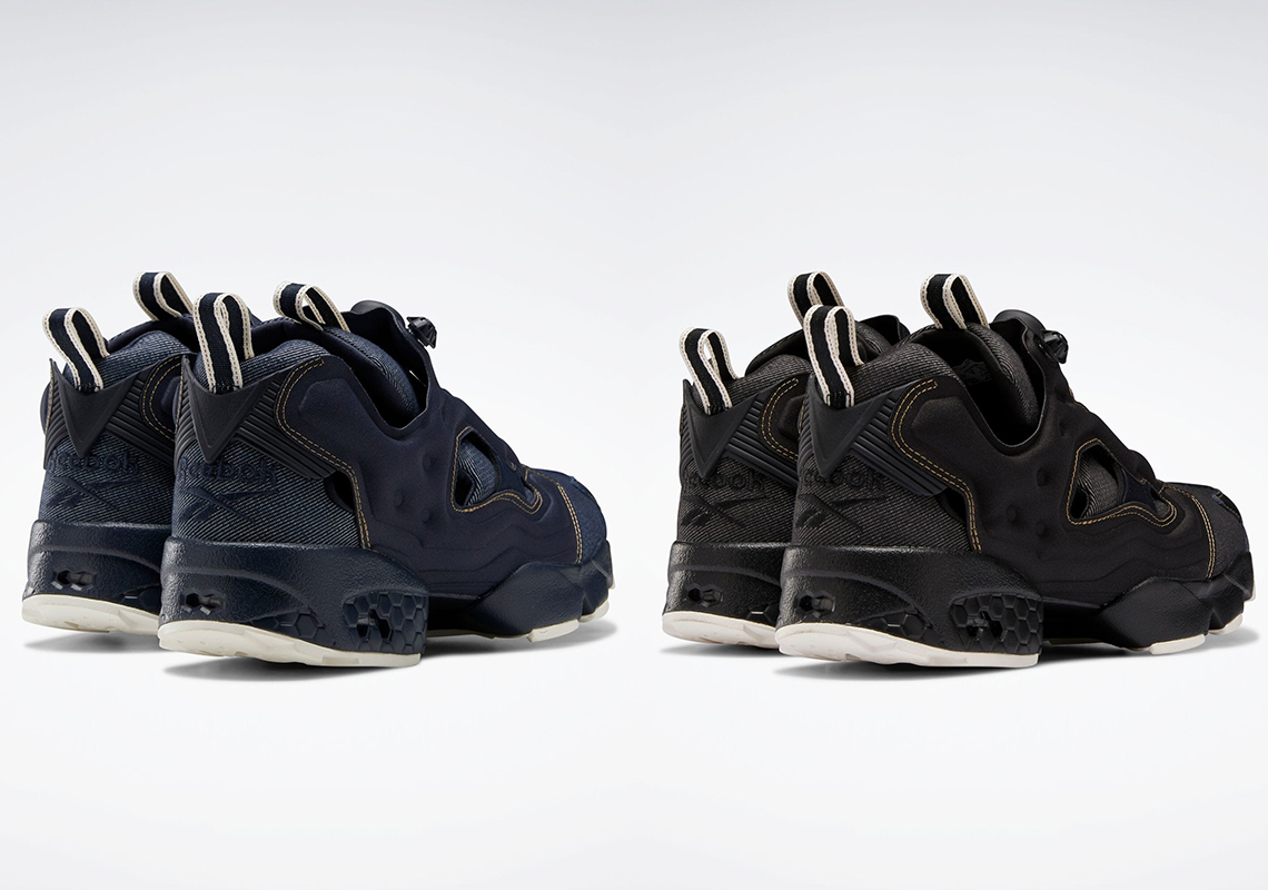 The Reebok Instapump Fury Sees Two Dark Wash Denim Makeovers