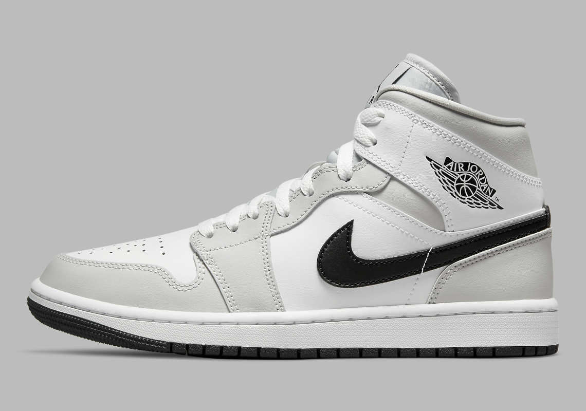 The Women's Air Jordan 1 Mid Emerges In Another Variation Of "Light Smoke Grey"