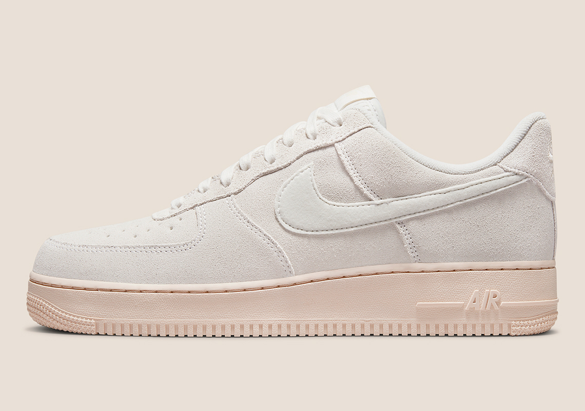 Peach Soles And Fuzzy Suedes Sweeten This Nike Air Force 1