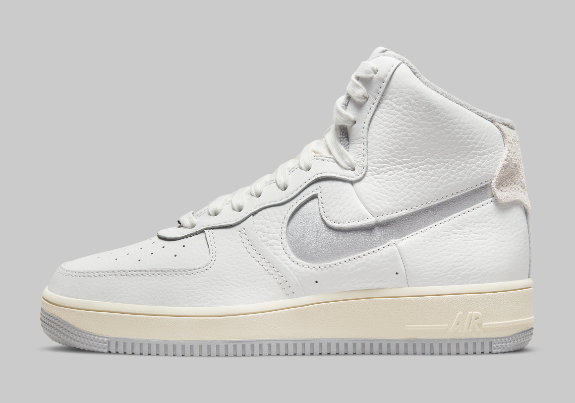 "Light Smoke Grey" Accents Land On The Nike Air Force 1 High Strapless