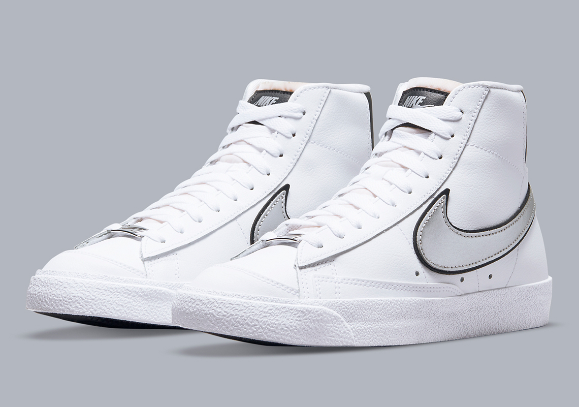 Nike Blazer Mid Dh0070 100 Siliver 4