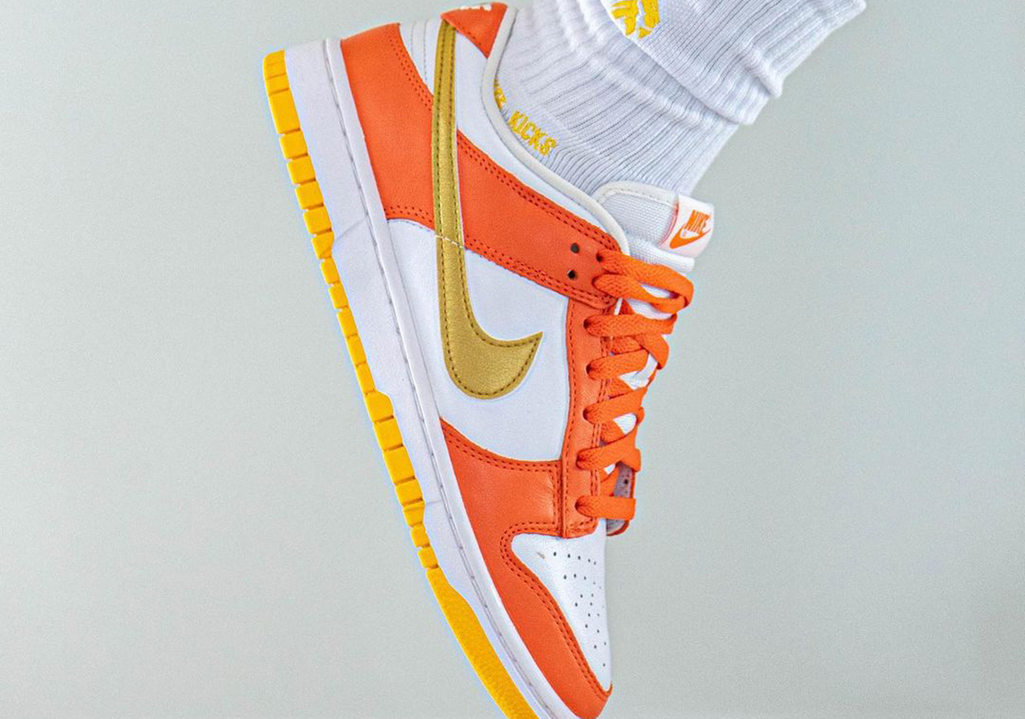 Nike Dunk Low Golden Orange Release Info 8