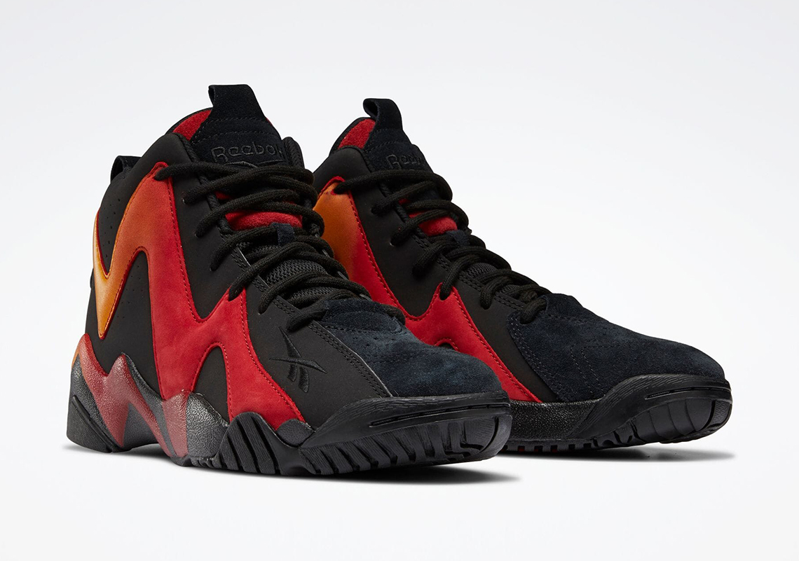 Reebok Kamikaze Ii Black Flash Red Semi Solar Gold H01318 3