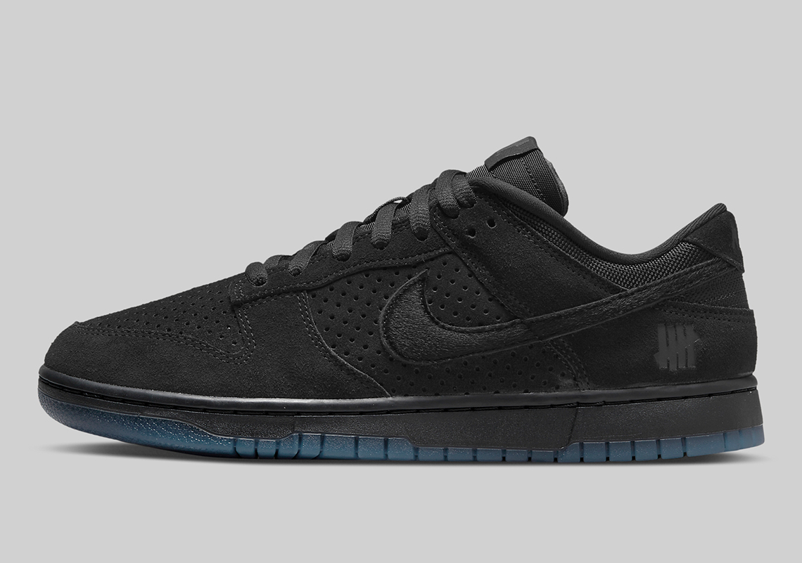 The UNDEFEATED x Nike Dunk Low "Dunk vs. AF-1" Officially Appears In An All-Black Colorway