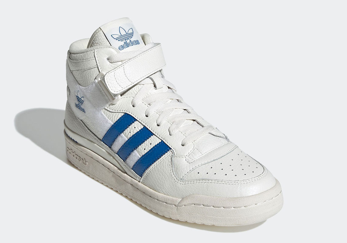 Adidas Forum Hi Velcro Cloud White Off White Blue Bird Gx1021 3