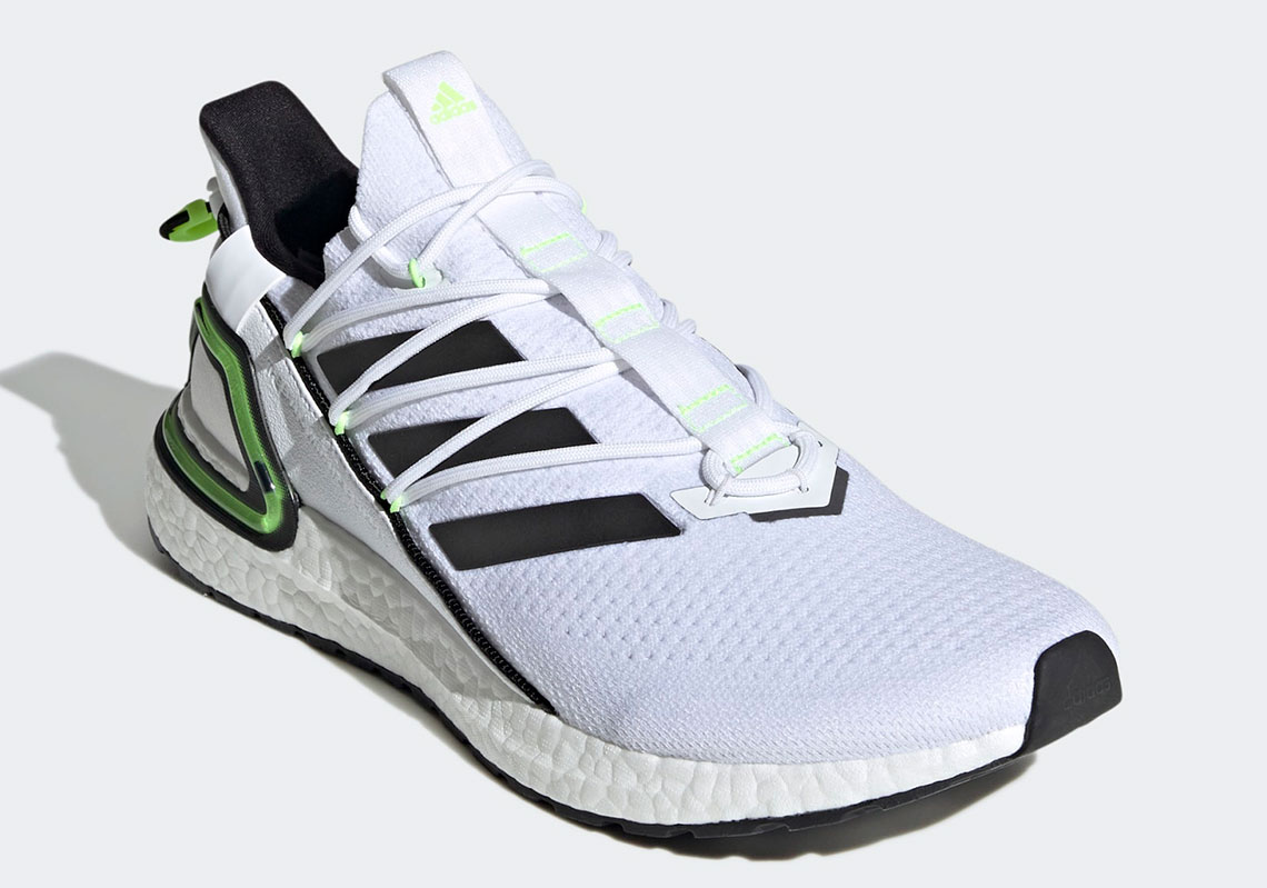 Adidas Ultraboost 20 Lab Cloud White Core Black Signal Green Gy8108 4