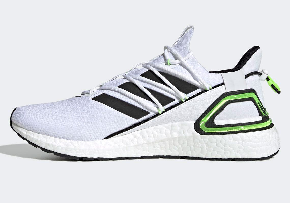 Adidas Ultraboost 20 Lab Cloud White Core Black Signal Green Gy8108 6