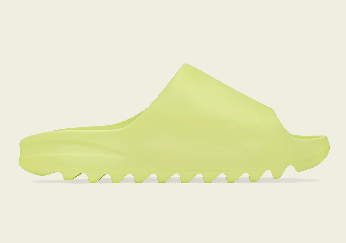 Adidas Yeezy Slides Glow Green Gx6138 1