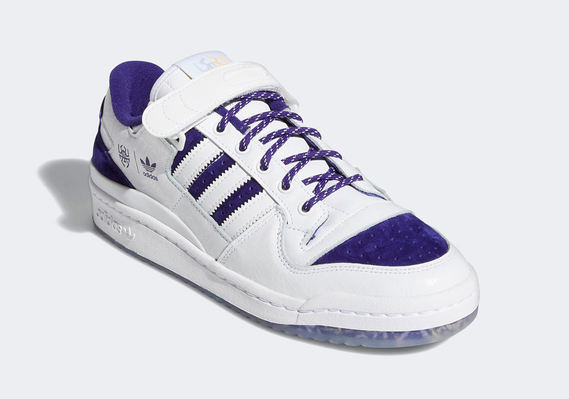 Donovan Mitchells Adidas Forum Low Cloud White Collegiate Purple Halo Mint Gy8287 5