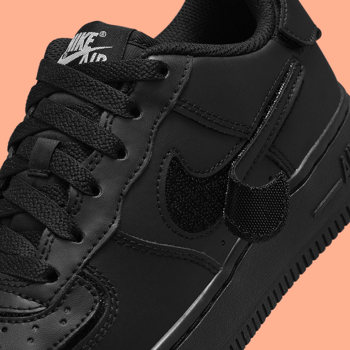 Nike Air Force 1 1 Gs Black Bright Crimson Db1856 001 1