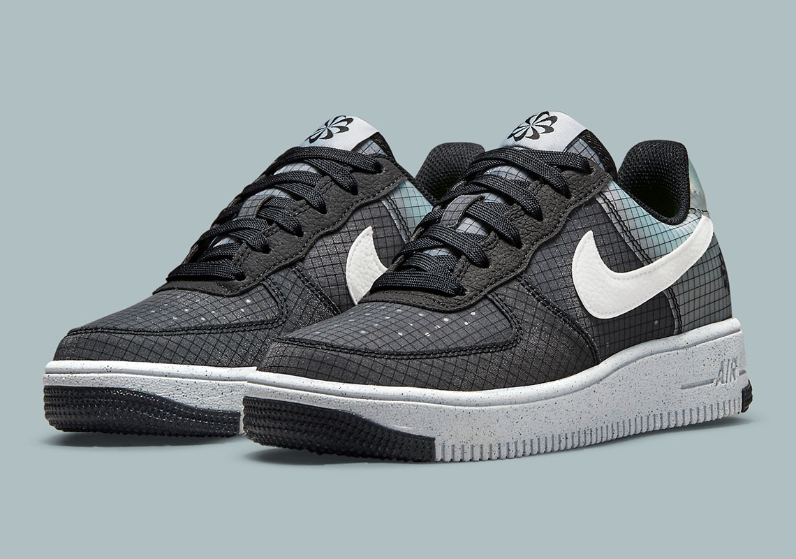 Futuristic Grayscale Gradients And Grids Land On This GS Nike Air Force 1 Crater