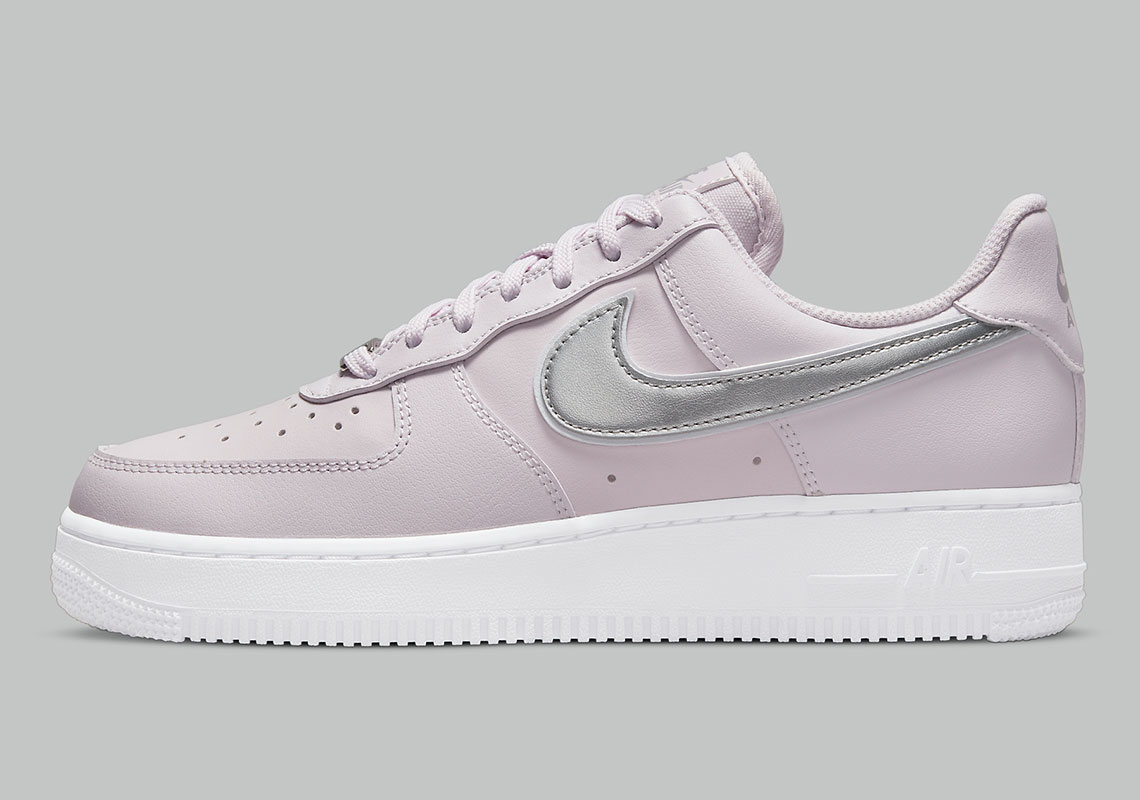 Nike Air Force 1 Light Lilac Metallic Silver Dd1523 500 4