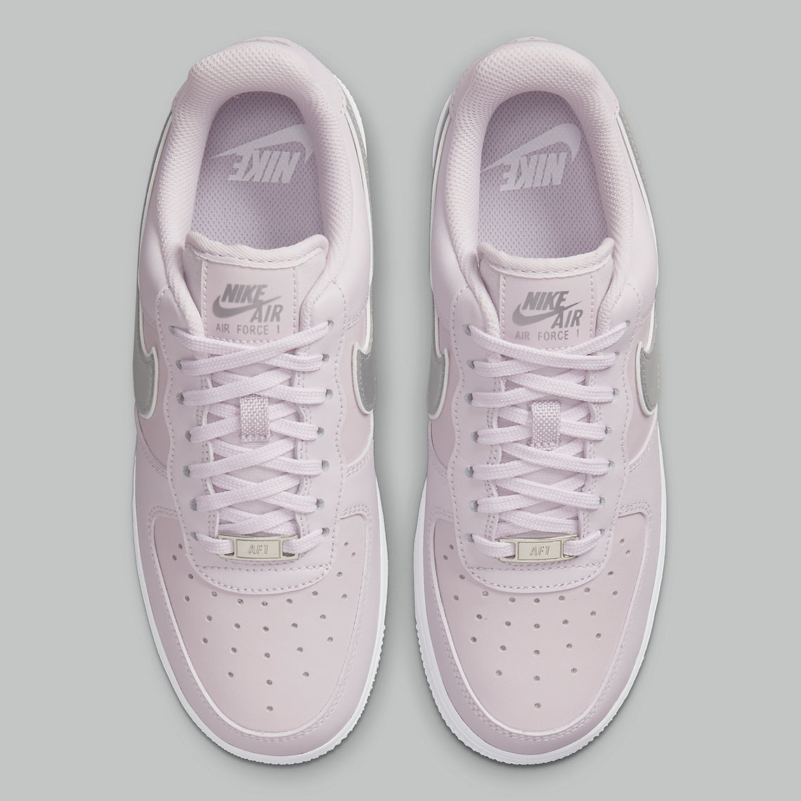 Nike Air Force 1 Light Lilac Metallic Silver Dd1523 500 6