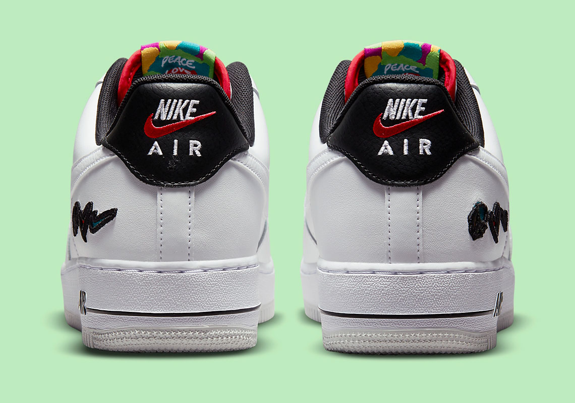 Nike Air Force 1 Low Peace Love Basketball Dm8148 100 1