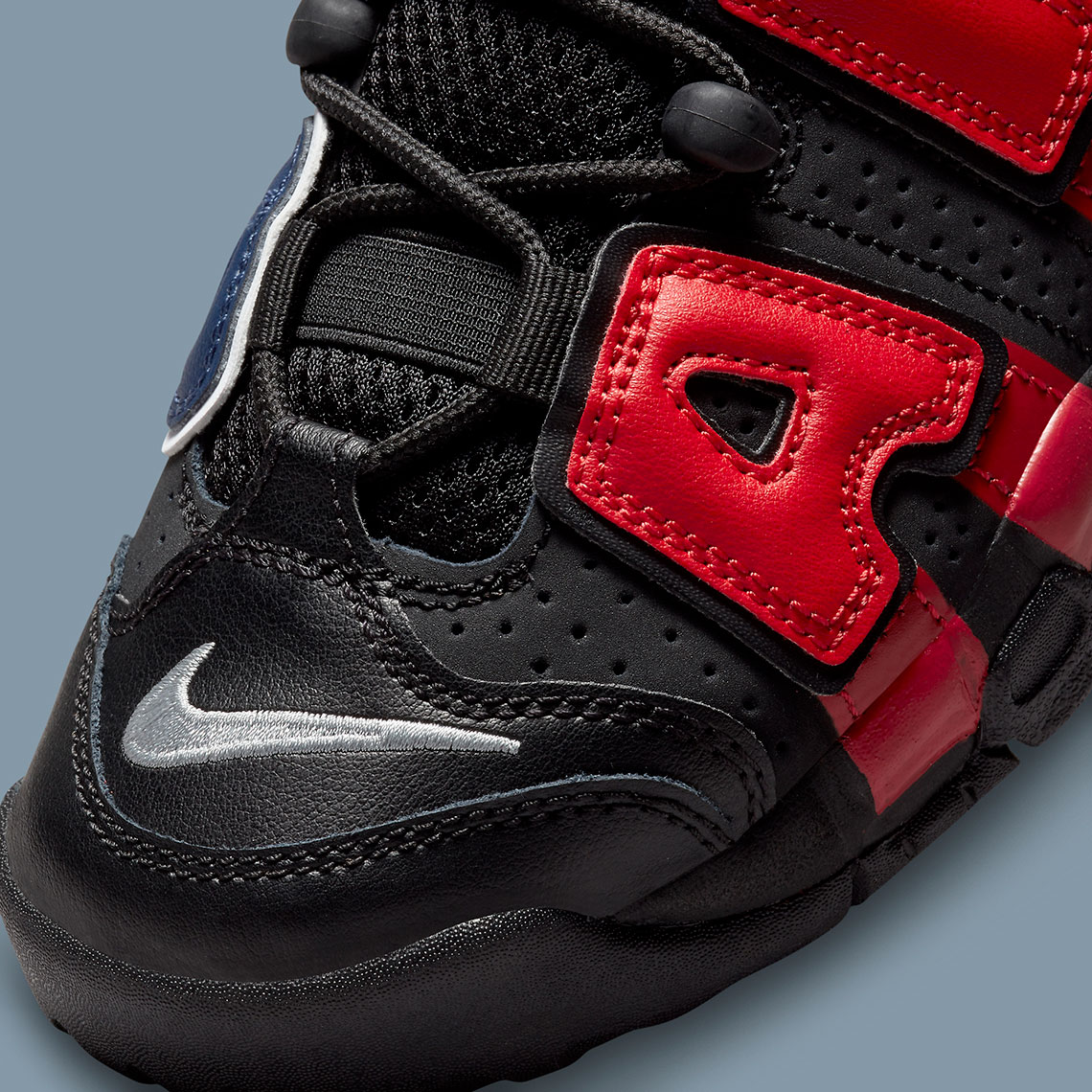 Nike Air More Uptempo Black Navy Red Dm0017 001 2