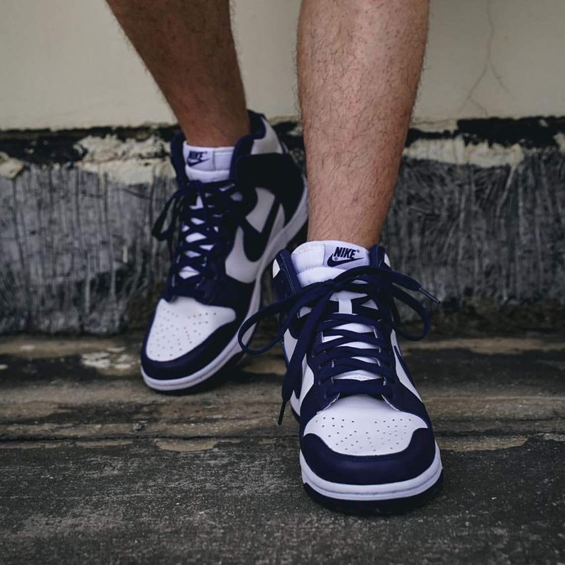 Nike Dunk High Navy Dd1399 104 9