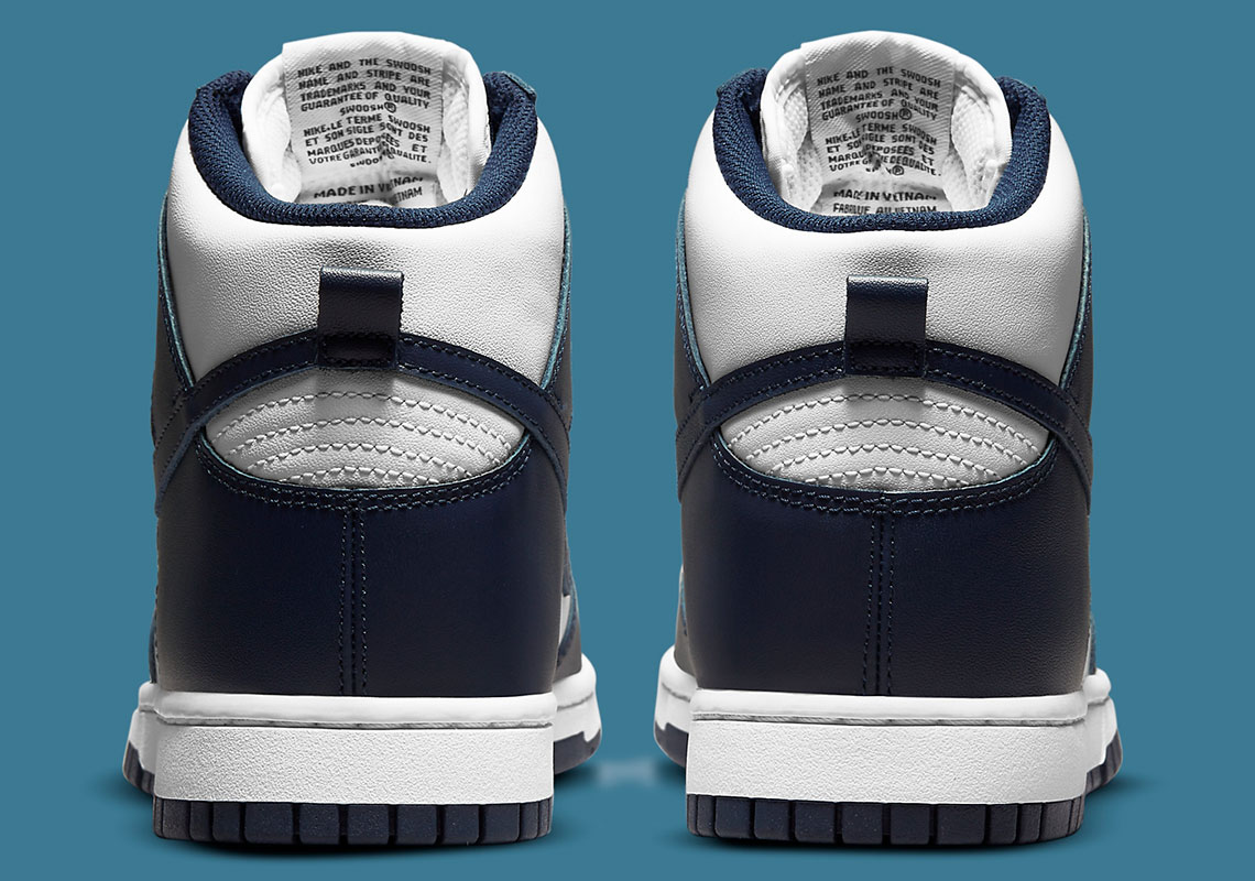 Nike Dunk High White Midnight Navy Dd1399 104 5