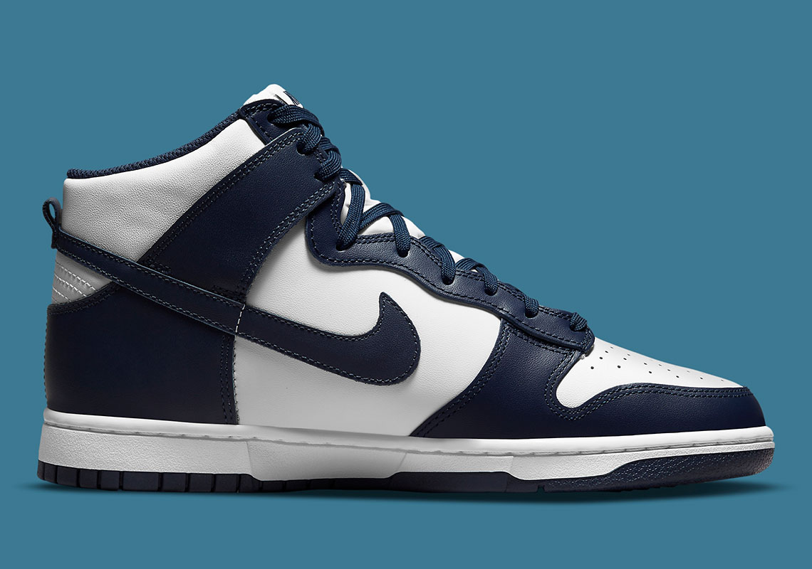 Nike Dunk High White Midnight Navy Dd1399 104 7