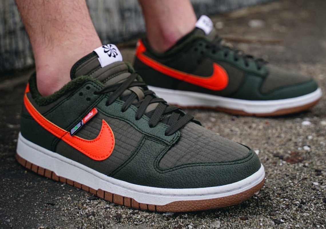 Detailed Look At The Nike Dunk Low "Toasty" In Olive