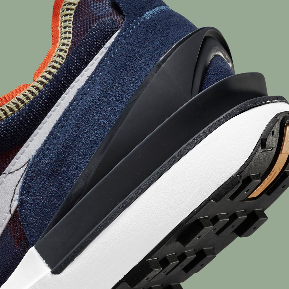 Nike Waffle One Midnight Navy White Orange Melon Tint Da7995 401 6