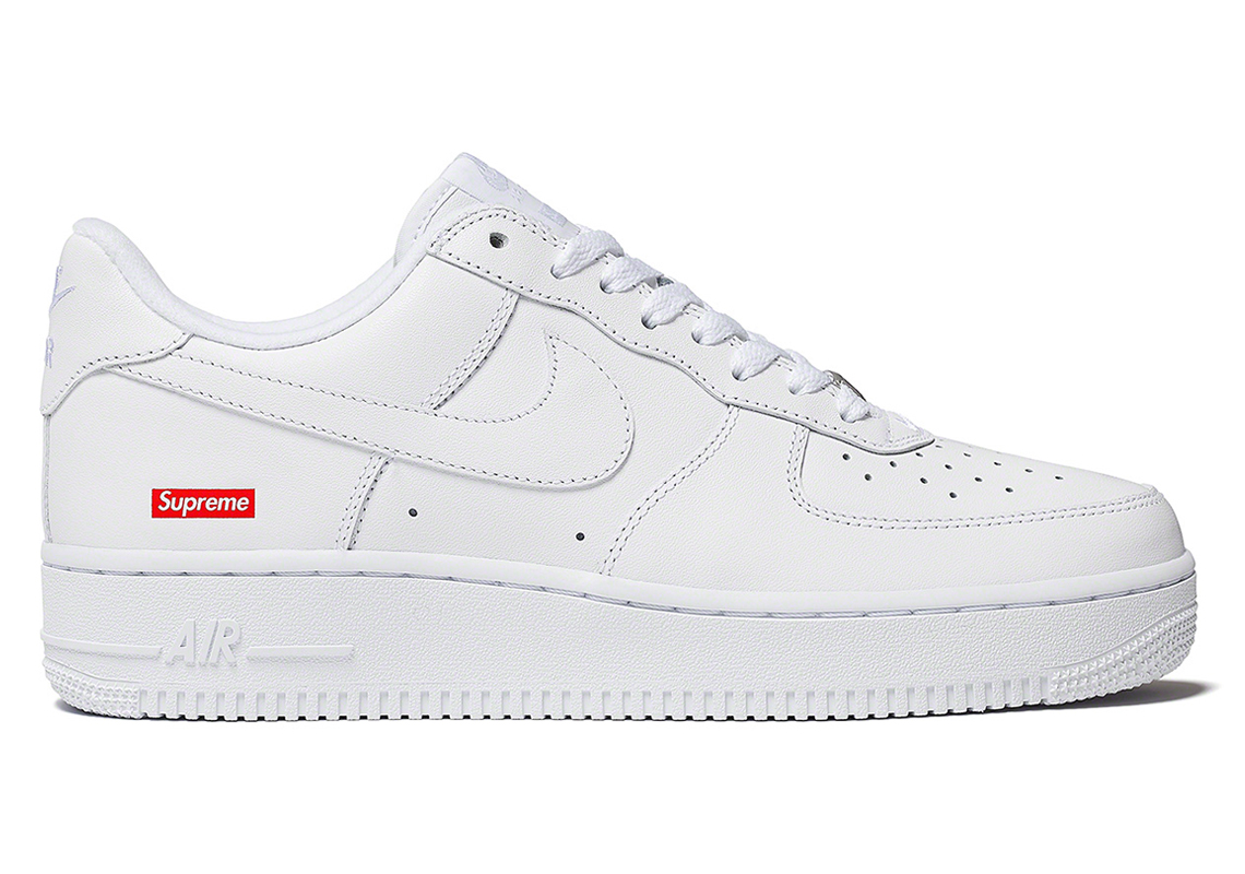 Supreme Nike Air Force 1 Low White Release Date 2021