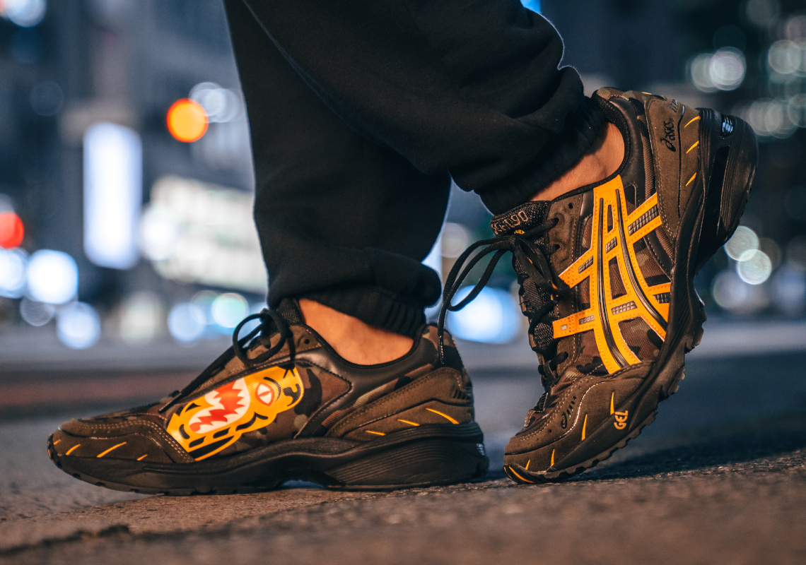 A Bathing Ape® × Asics Gel 1090tm I Key Visuals 1