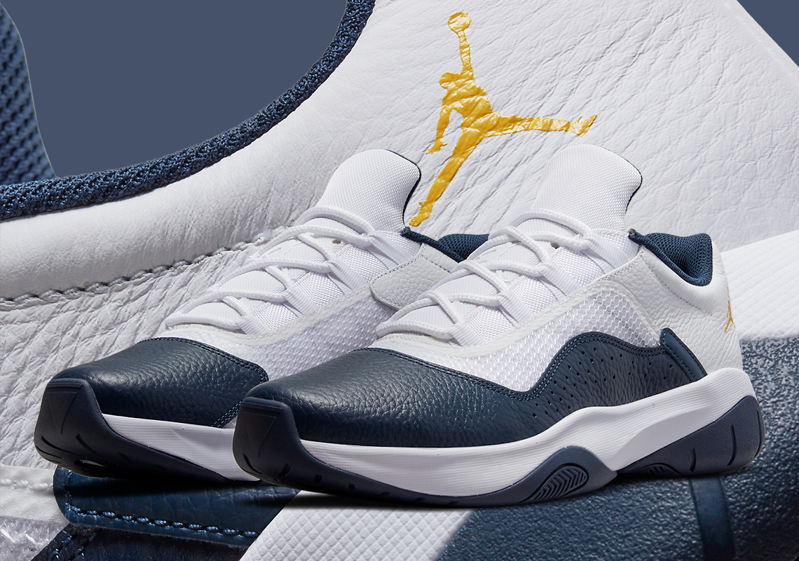 The Air Jordan 11 CMFT Low Dresses Up In "Michigan" Colors