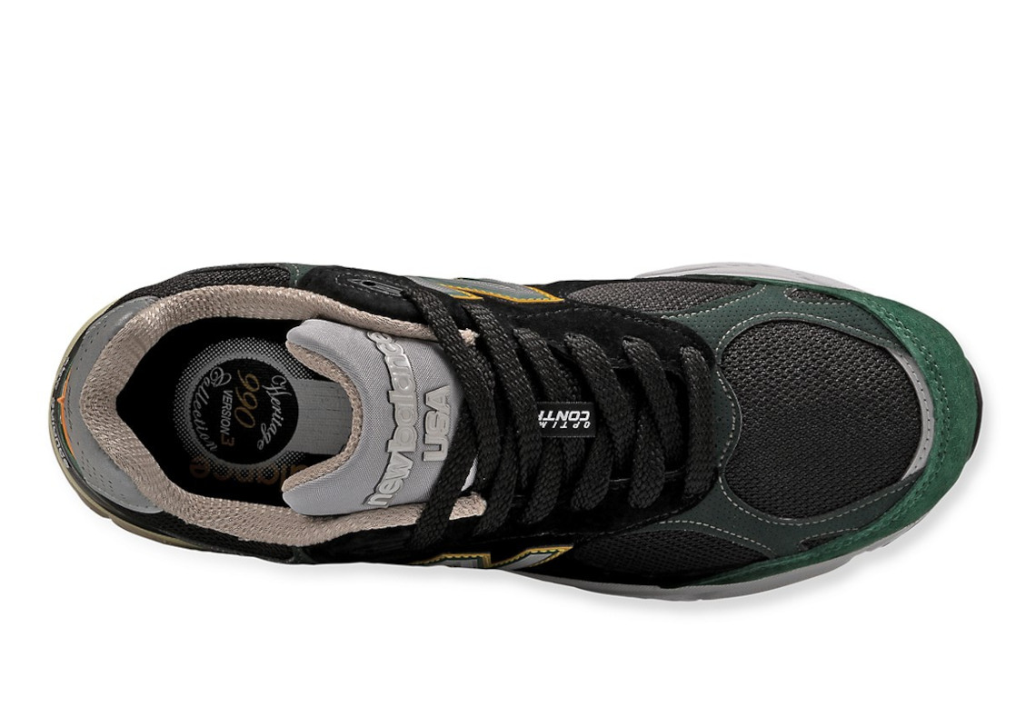 New Balance 990v3 Green Black Yellow 3