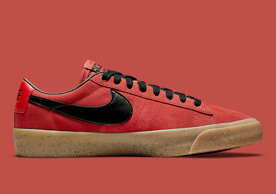 Nike Blazer Low Red Gum Dc7695 600 2