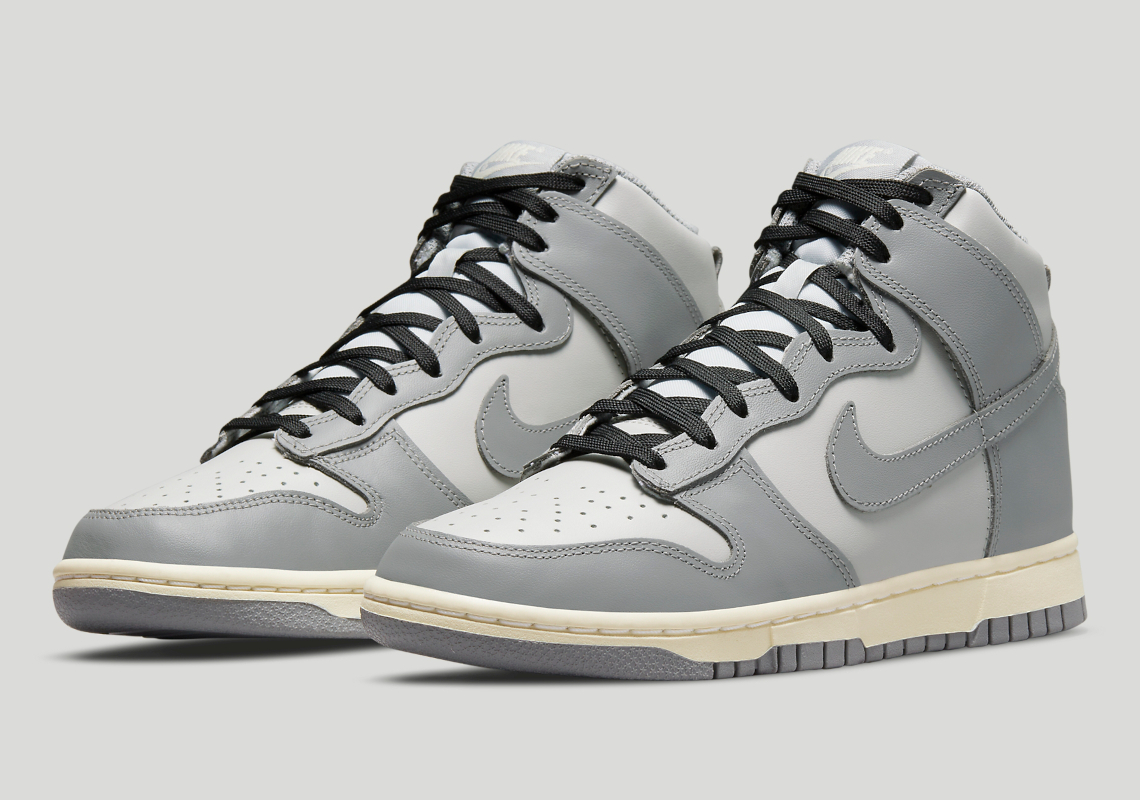 The Latest "Aged" Nike Dunk High Goes Fully Greyscale